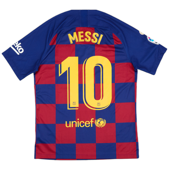 2019-20 Barcelona Home Shirt Messi #10 - 9/10 - (M)