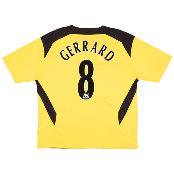 2004-06 Liverpool Away Shirt Gerrard #8 - 9/10 - (XL)