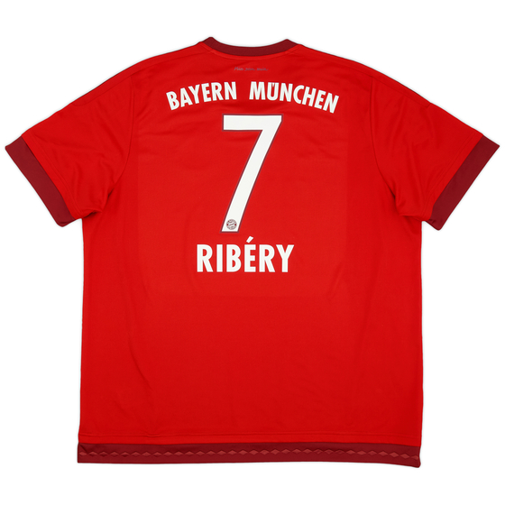 2015-16 Bayern Munich Home Shirt Ribery #7 - 9/10 - (XXL)