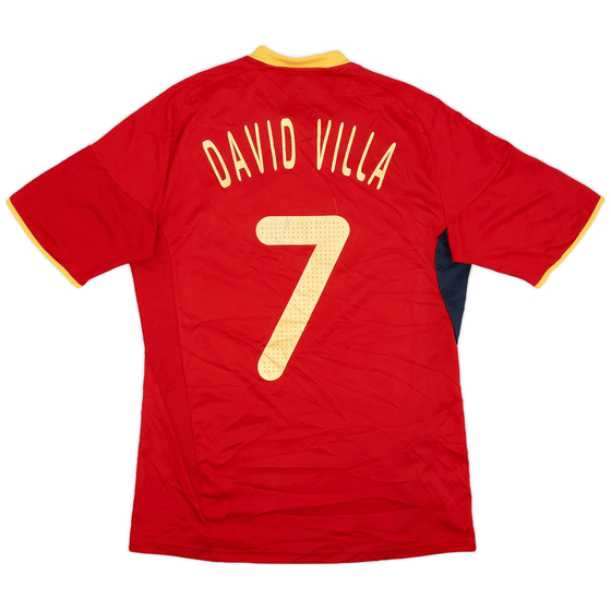 2009 Spain Home Shirt David Villa #7 - 6/10 - (M)