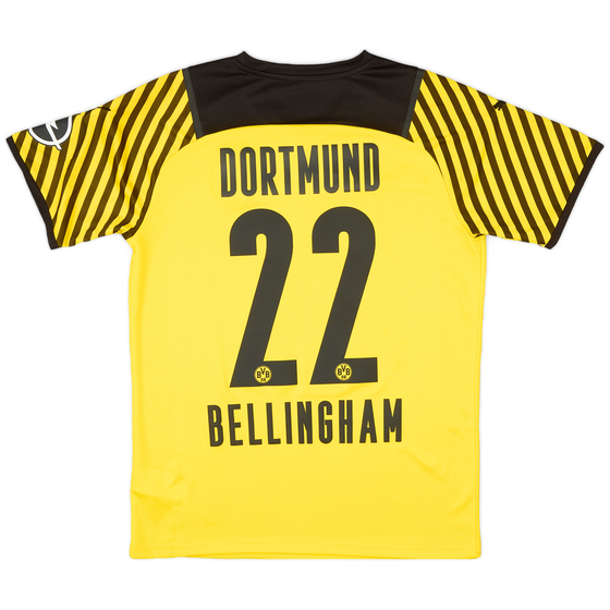 2021-22 Borussia Dortmund Home Shirt Bellingham #22 - 6/10 - (M)