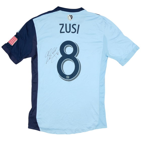 2013-15 Sporting Kansas City Player Issue 'Signed' Home Shirt Zusi #8 - 9/10 - (M)