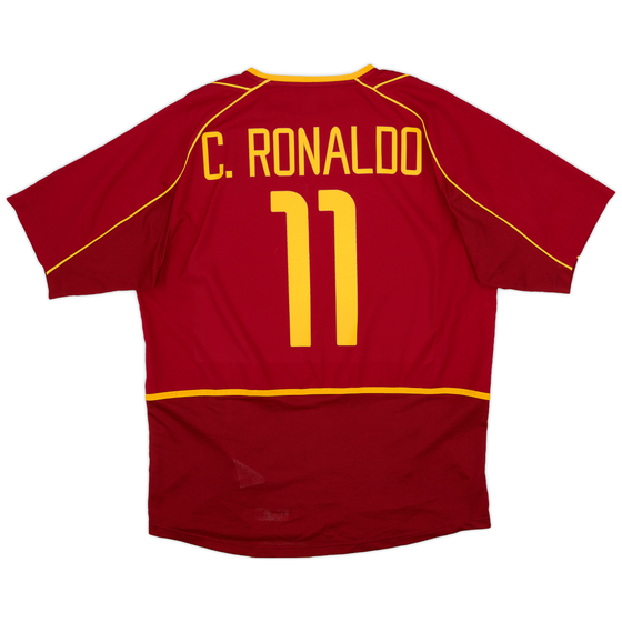 2002-04 Portugal Home Shirt C.Ronaldo #11 - 9/10 - (L)