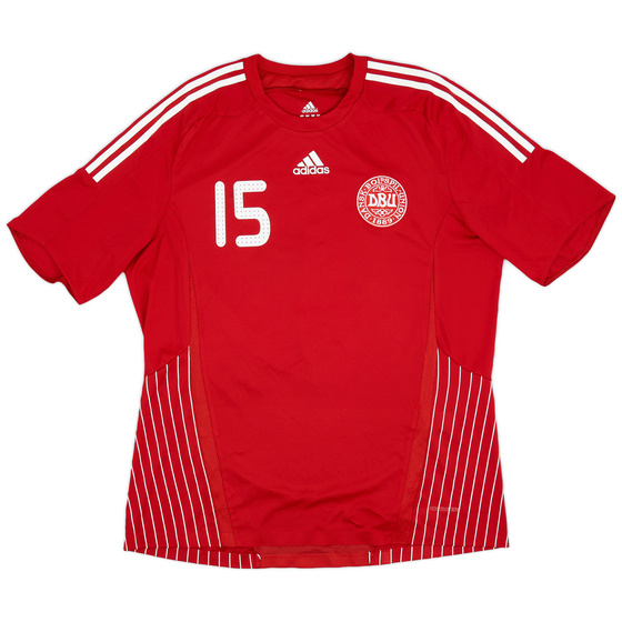 2007-10 Denmark Player Issue Home Shirt #15 - 8/10 - (L)