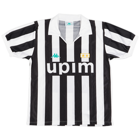 1991-92 Juventus Basic Home Shirt - 9/10 - (M)