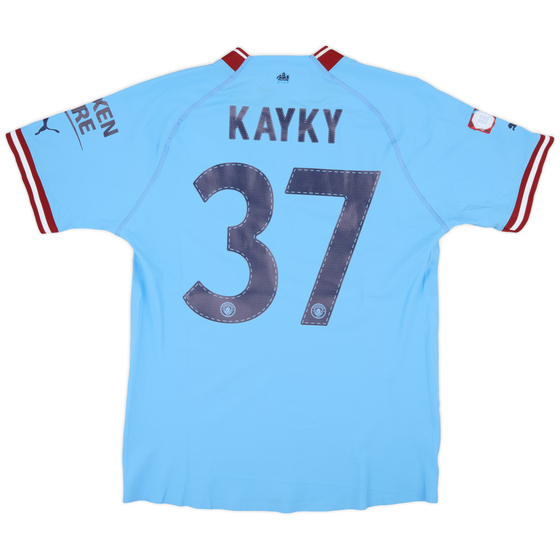 2022-23 Manchester City Match Issue Community Shield Home Shirt Kayky #37