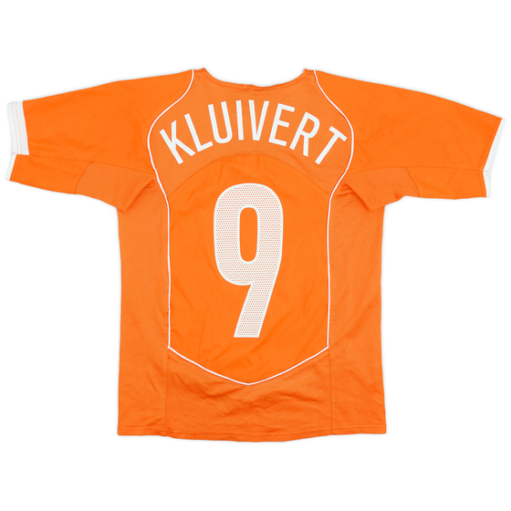 2004-06 Netherlands Home Shirt Kluivert #9 - 7/10 - (L.Boys)