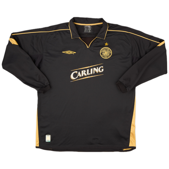 2003-04 Celtic Away L/S Shirt - 5/10 - (L)