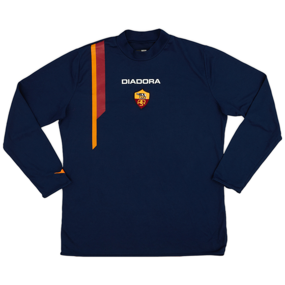 2003-04 Roma Diadora Training L/S Shirt - 8/10 - (XL)