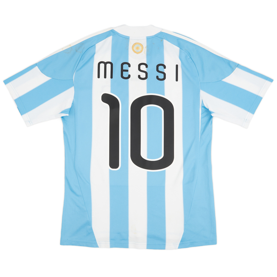 2010-11 Argentina Home Shirt Messi #10 - 8/10 - (M)