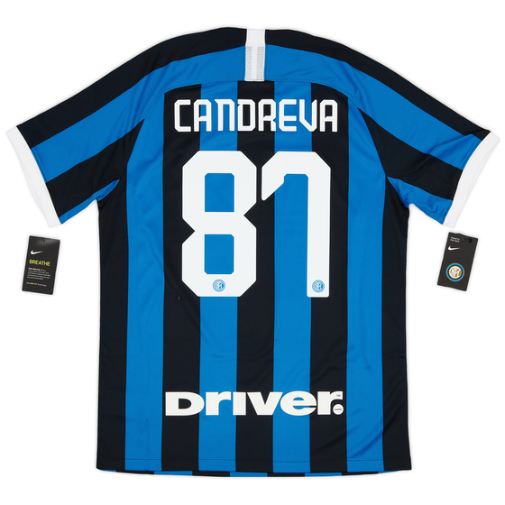 2019-20 Inter Milan Home Shirt Candreva #87