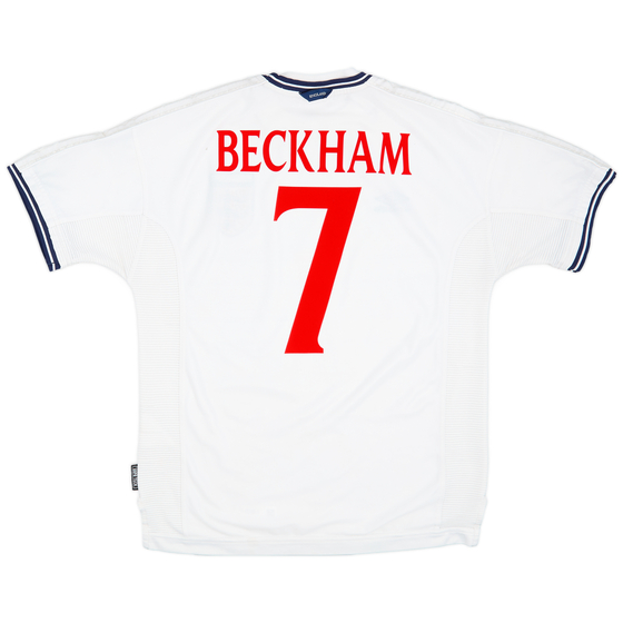 1999-01 England Home Shirt Beckham #7 - 5/10 - (L)