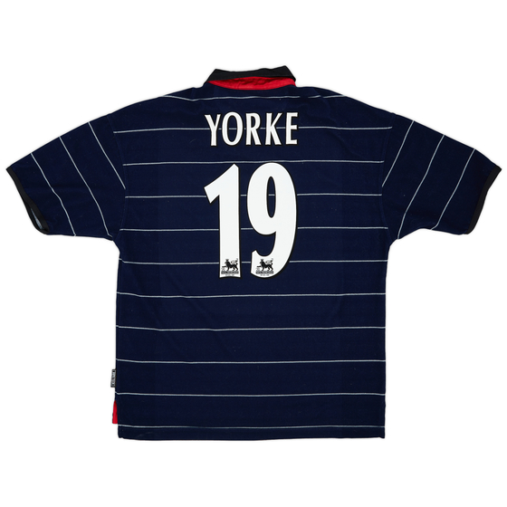 1999-00 Manchester United Away Shirt Yorke #19 - 8/10 - (L)