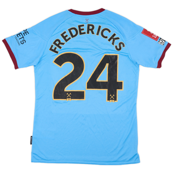 2020-21 West Ham Match Issue FA Cup Away Shirt Fredericks #24