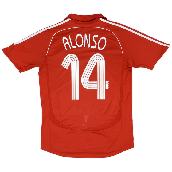2006-08 Liverpool Home Shirt Alonso #14 - 5/10 - (M)