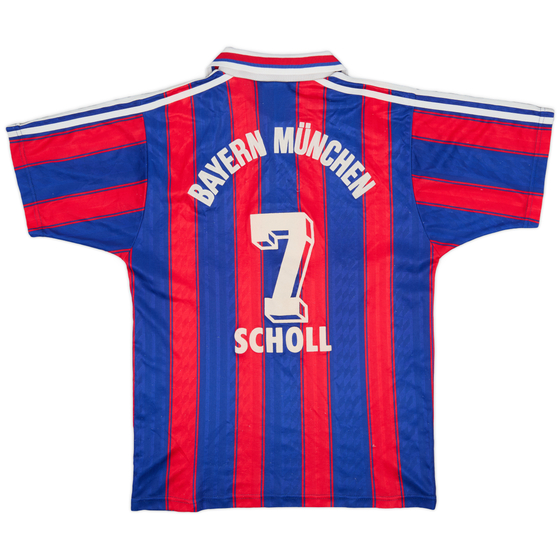 1995-97 Bayern Munich Home Shirt Scholl #7 - 8/10 - (S)