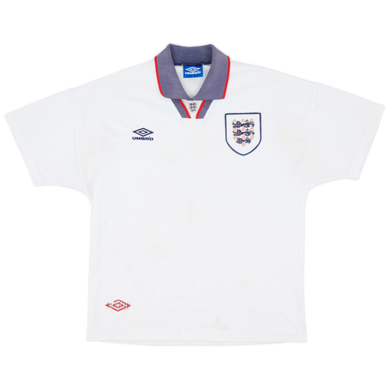 1993-95 England Home Shirt - 6/10 - (L)