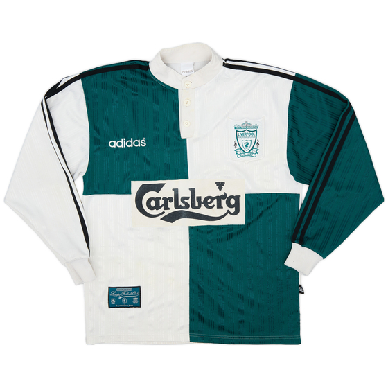 1995-96 Liverpool Away L/S Shirt - 8/10 - (M)