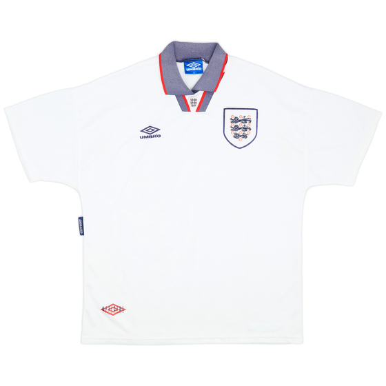 1993-95 England Home Shirt - 9/10 - (XL)