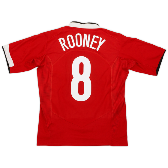 2004-06 Manchester United Home Shirt Rooney #8 - 8/10 - (M)