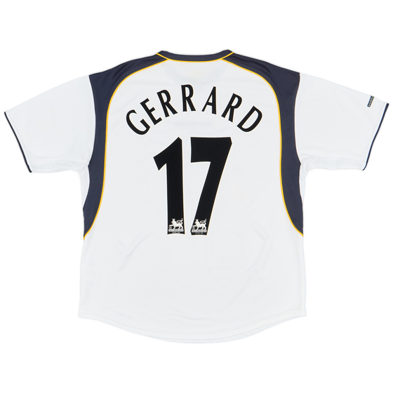 2001-03 Liverpool Away Shirt Gerrard #17 - 8/10 - (XL)