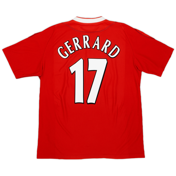 2002-04 Liverpool Home Shirt Gerrard #17 - 7/10 - (L)