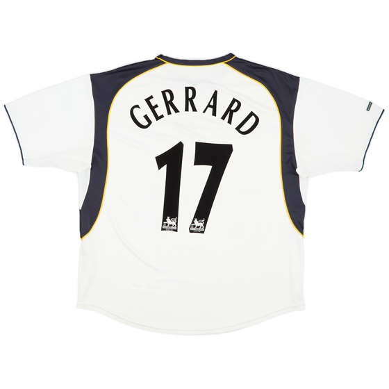 2001-03 Liverpool Away Shirt Gerrard #18 - 8/10 - (XL)