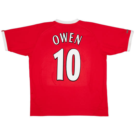 2001-03 Liverpool CL Shirt Owen #10 - 8/10 - (L)