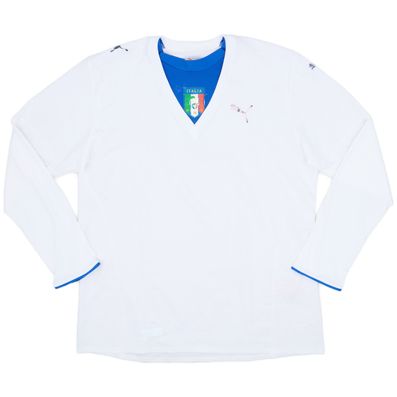 2006 Italy Away L/S Shirt - 3/10 - (XXL)