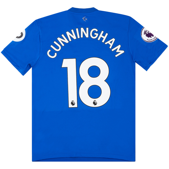 2018-19 Cardiff Match Issue Home Shirt Cunningham #18 (v Man City)