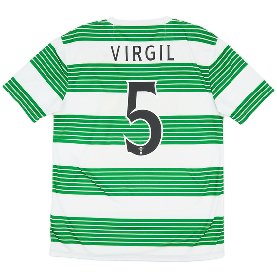 2013-15 Celtic Home Shirt Virgil #5 - 8/10 - (M)