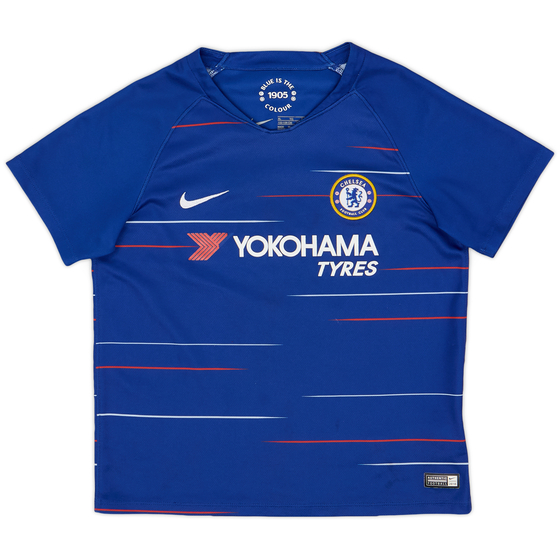 2018-19 Chelsea Home Shirt - 8/10 - (XL.Boys)