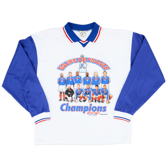 2000 France 'Champions of Europe' L/S Shirt - 8/10 - (M)