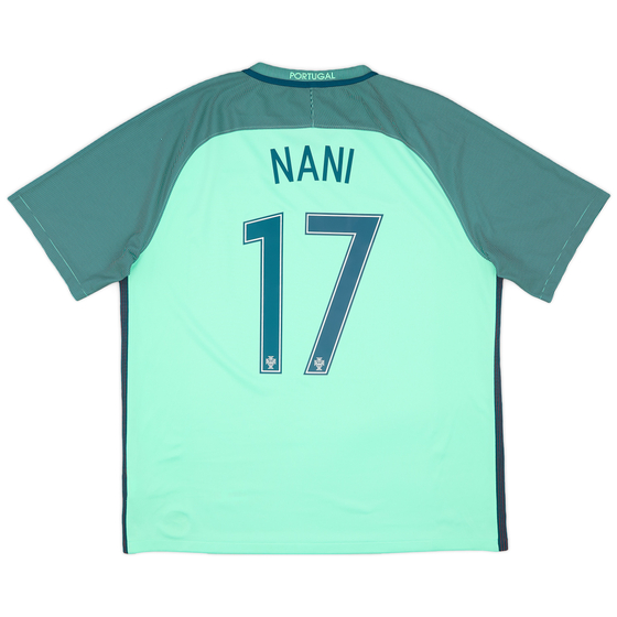 2016-18 Portugal Away Shirt Nani #17 - 9/10 - (XL)