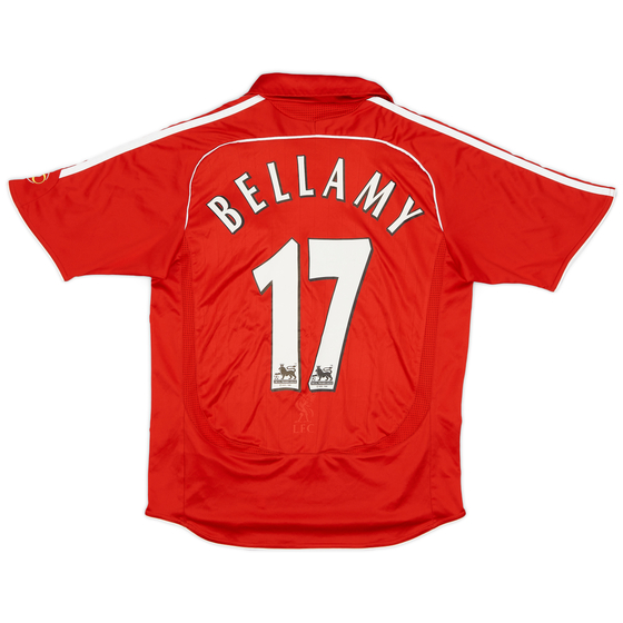 2006-08 Liverpool Home Shirt Bellamy #17 - 7/10 - (XL.Boys)