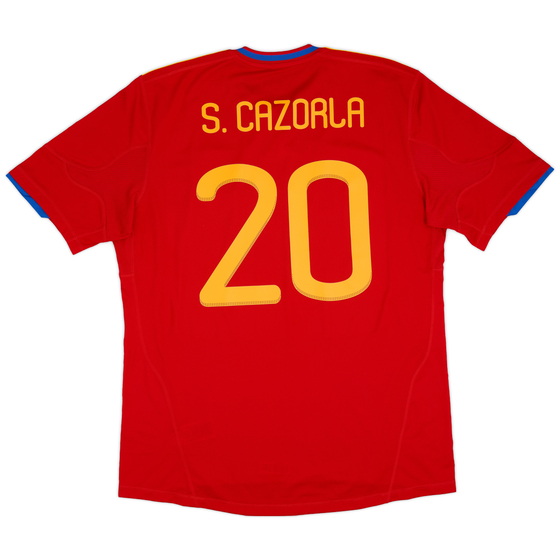 2009-10 Spain Home Shirt S.Cazorla #20 - 9/10 - (XL)