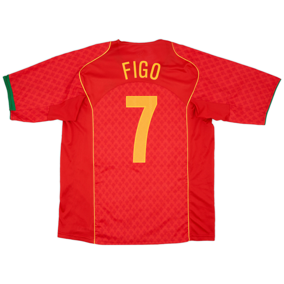 2004-06 Portugal Home Shirt Figo #7 - 10/10 - (XL)