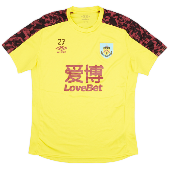 2020-21 Burnley Player Issue Training Shirt #27 (Vydra) (M)