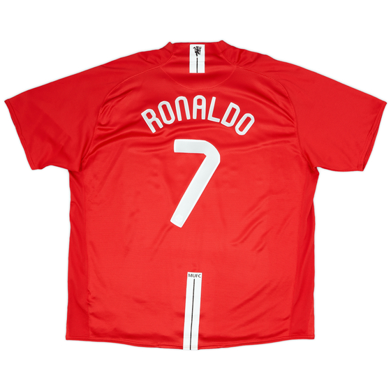2007-09 Manchester United Home Shirt Ronaldo #7 - 8/10 - (3XL)