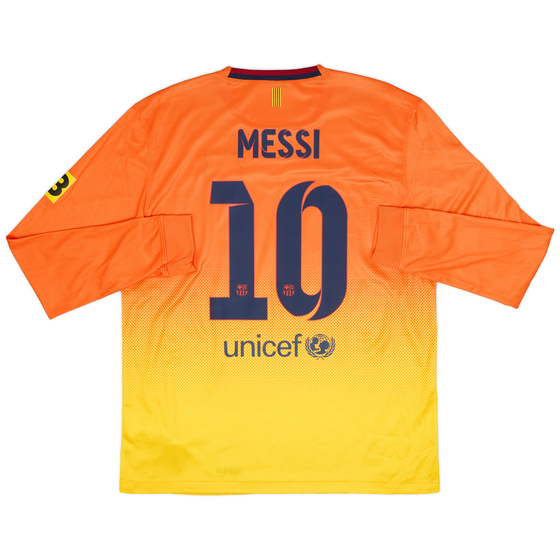 2012-13 Barcelona Away L/S Shirt Messi #10 - 9/10 - (L)