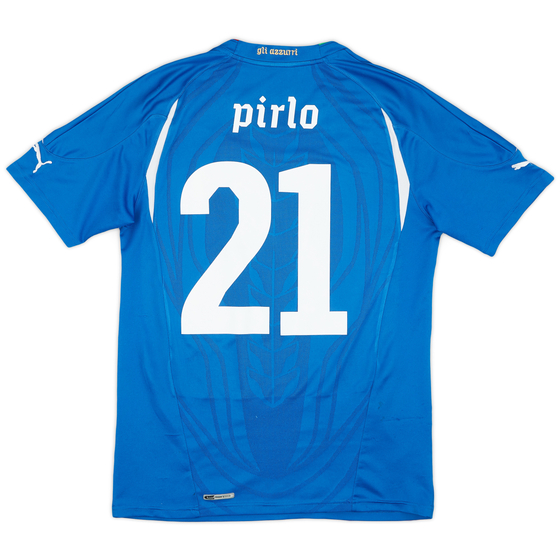 2010-12 Italy Home Shirt Pirlo #21 - 6/10 - (M)