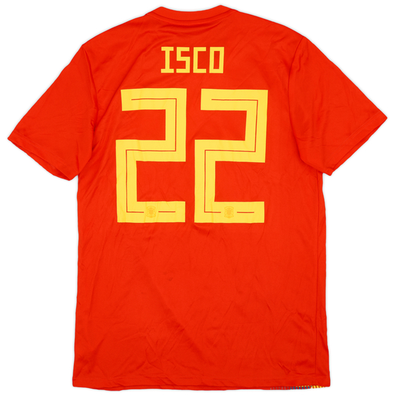 2018-19 Spain Home Shirt Isco #22 - 8/10 - (M)