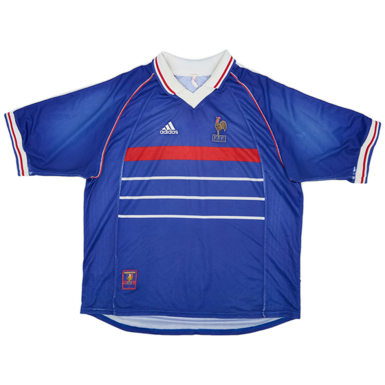 1998-00 France Home Shirt - 4/10 - (XL)