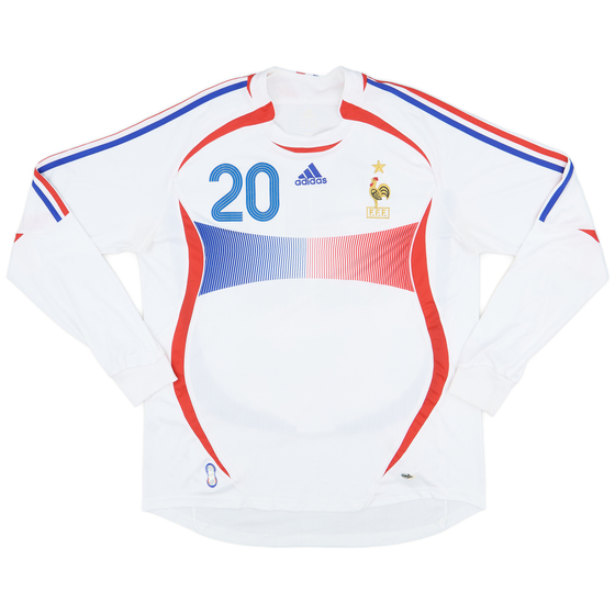 2006 France Away L/S Shirt #20 - 5/10 - (XL)