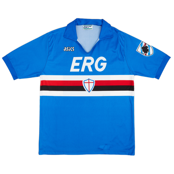 1990-92 Sampdoria Home Shirt - 9/10 - (L)