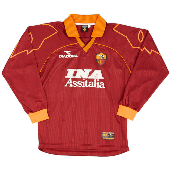 1999-00 Roma Home L/S Shirt - 6/10 - (S)