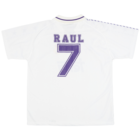 1996-97 Real Madrid Taquy Home Shirt Raul #7 - 7/10 - (L)