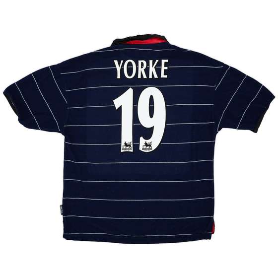 1999-00 Manchester United Away Shirt Yorke #19 - 8/10 - (L)