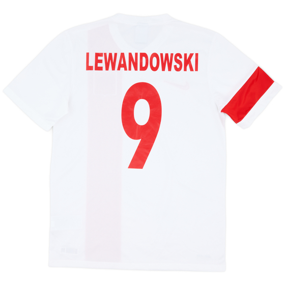 2014-16 Poland Basic Home Shirt Lewandowski #9 - 9/10 - (M)