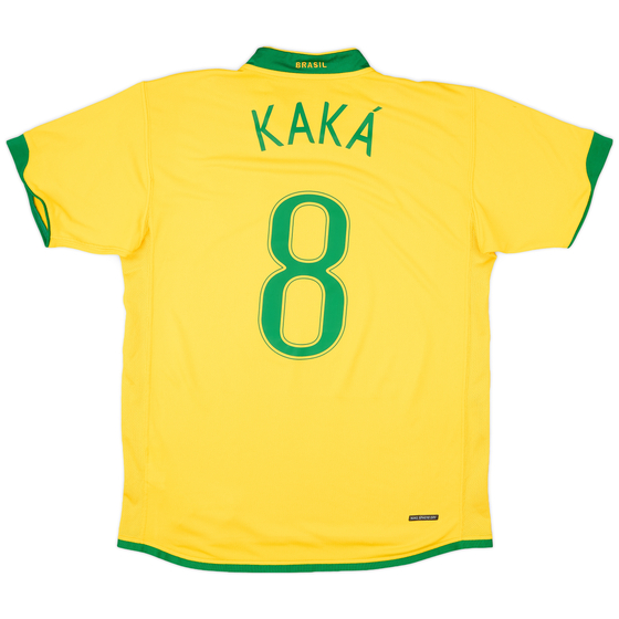 2006-08 Brazil Home Shirt Kaka #8 - 8/10 - (L)